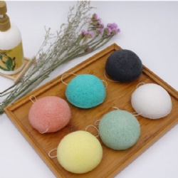 Half Ball Shape Cleaning Konjac Beauty Sponge